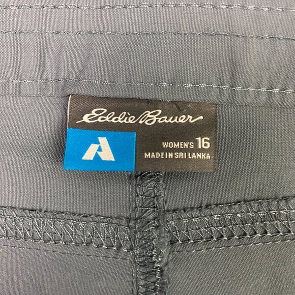 Eddie Bauer First Ascent Shorts Women's 16 Slate Gray Guide Pro Hiking Cargo - Picture 8 of 15